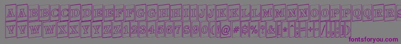 ATrianglercmotlup Font – Purple Fonts on Gray Background