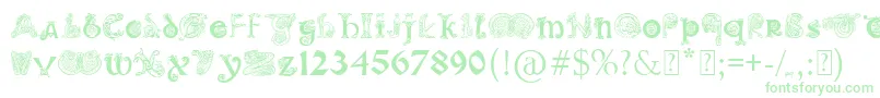 Police PaulsIlluminatedCelticFont – polices vertes