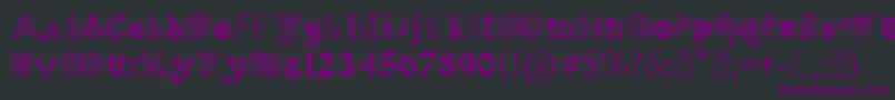 PaulsIlluminatedCelticFont Font – Purple Fonts on Black Background