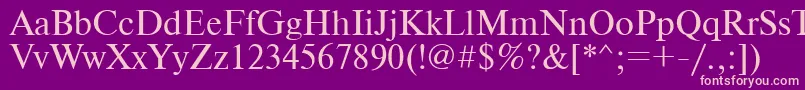 Newton Font – Pink Fonts on Purple Background