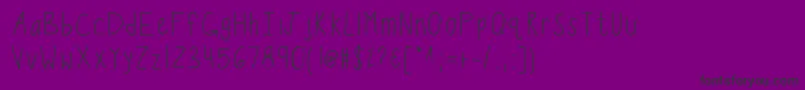 Kbwiggleworm Font – Black Fonts on Purple Background