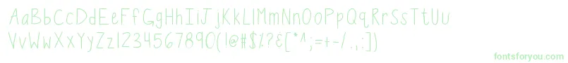 Kbwiggleworm-Schriftart – Grüne Schriften