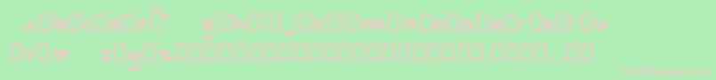 TangeloRegular Font – Pink Fonts on Green Background