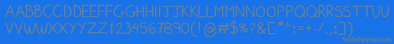 PumpedUpKicks Font – Gray Fonts on Blue Background