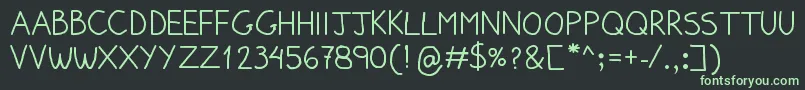 PumpedUpKicks Font – Green Fonts on Black Background