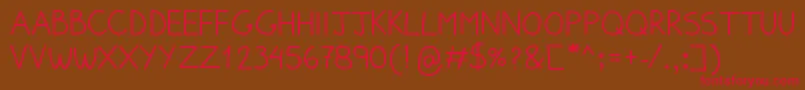 PumpedUpKicks Font – Red Fonts on Brown Background