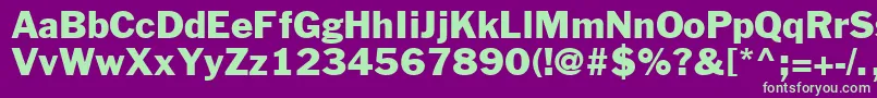 Winamp Font – Green Fonts on Purple Background