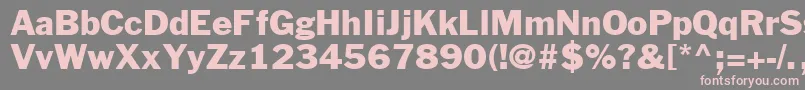 Winamp Font – Pink Fonts on Gray Background