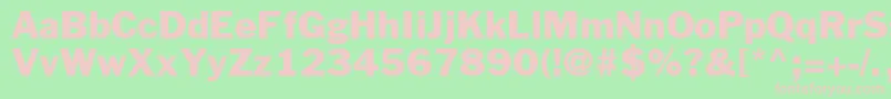 Winamp Font – Pink Fonts on Green Background