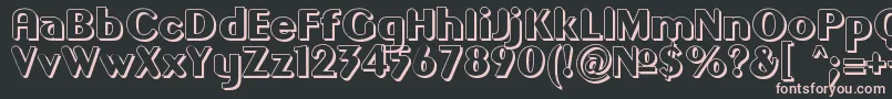 Gilgono Font – Pink Fonts on Black Background