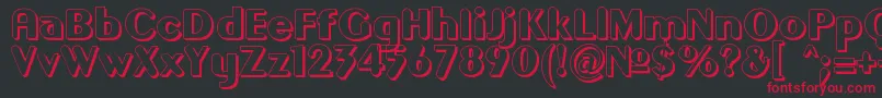 Gilgono Font – Red Fonts on Black Background