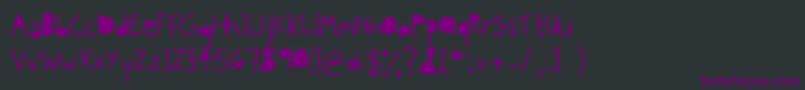 SkinnyBlack Font – Purple Fonts on Black Background