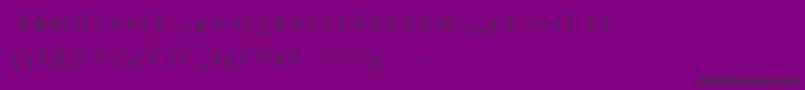 フォントLaTortura – 紫の背景に黒い文字