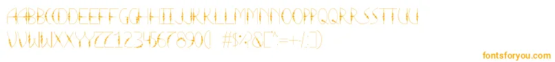 LaTortura Font – Orange Fonts on White Background