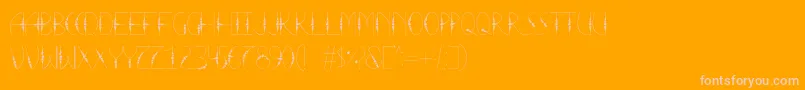 LaTortura-Schriftart – Rosa Schriften auf orangefarbenem Hintergrund