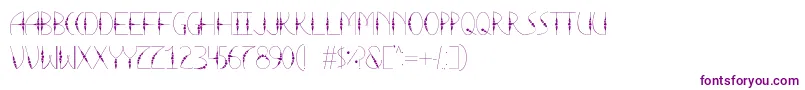 Шрифт LaTortura – фиолетовые шрифты на белом фоне