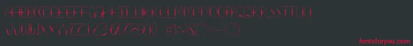 LaTortura Font – Red Fonts on Black Background