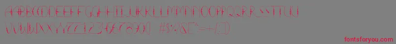 LaTortura Font – Red Fonts on Gray Background