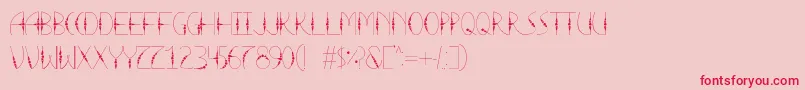 LaTortura Font – Red Fonts on Pink Background