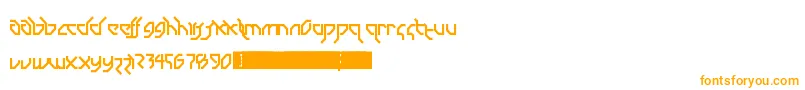 DrumAndBassLdr-Schriftart – Orangefarbene Schriften