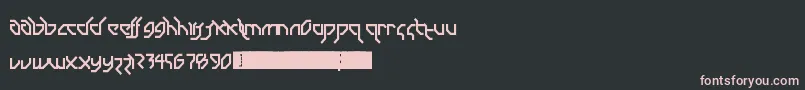 DrumAndBassLdr Font – Pink Fonts on Black Background