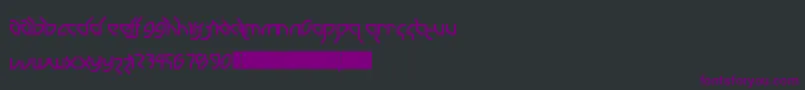 フォントDrumAndBassLdr – 黒い背景に紫のフォント