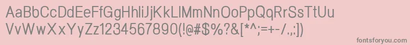 フォントNeogramMediumcnd – ピンクの背景に灰色の文字