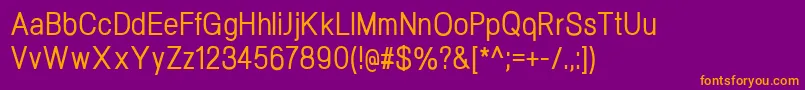 NeogramMediumcnd Font – Orange Fonts on Purple Background