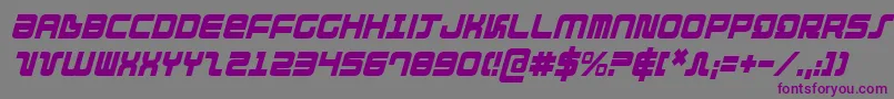 Direktorci Font – Purple Fonts on Gray Background