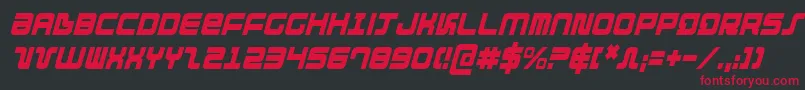 Direktorci Font – Red Fonts on Black Background