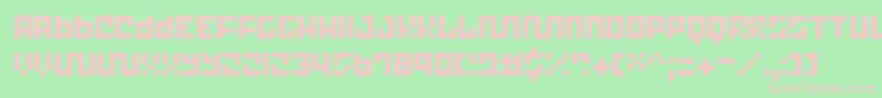 Trick ffy Font – Pink Fonts on Green Background