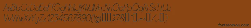 Sornli Font – Black Fonts on Brown Background