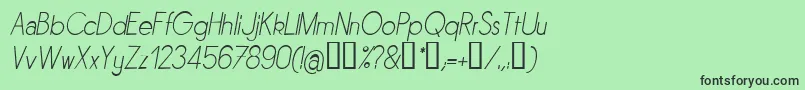 Sornli Font – Black Fonts on Green Background