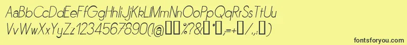 Sornli Font – Black Fonts on Yellow Background