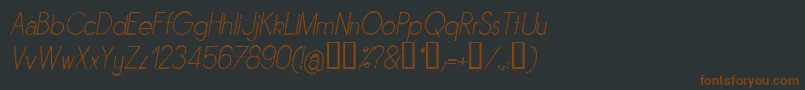 Sornli Font – Brown Fonts on Black Background
