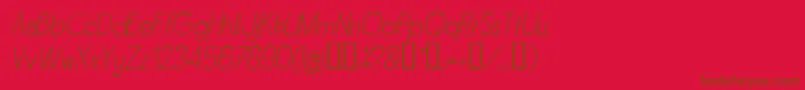 Sornli Font – Brown Fonts on Red Background
