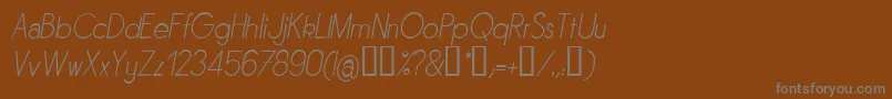 Sornli Font – Gray Fonts on Brown Background