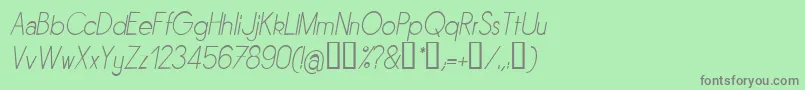 Sornli Font – Gray Fonts on Green Background