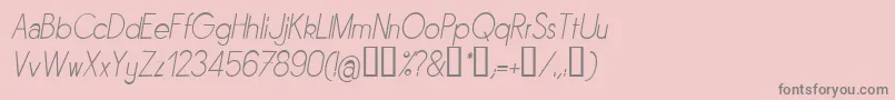 Sornli Font – Gray Fonts on Pink Background