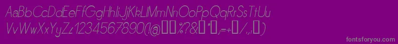 Sornli Font – Gray Fonts on Purple Background
