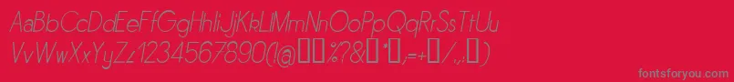 Sornli Font – Gray Fonts on Red Background