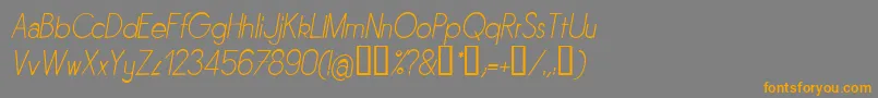 Sornli Font – Orange Fonts on Gray Background