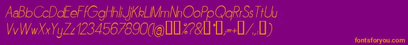 Sornli Font – Orange Fonts on Purple Background