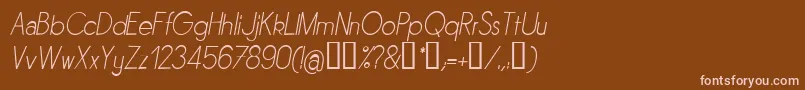 Sornli Font – Pink Fonts on Brown Background
