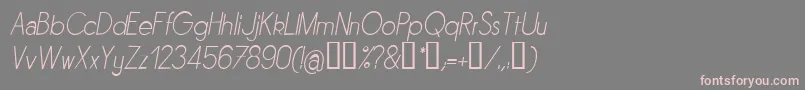 Sornli Font – Pink Fonts on Gray Background