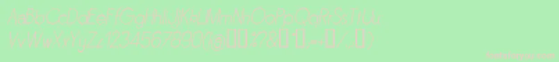 Sornli Font – Pink Fonts on Green Background