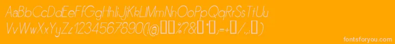 Sornli Font – Pink Fonts on Orange Background