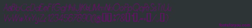Sornli Font – Purple Fonts on Black Background
