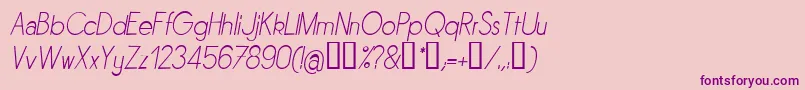 Sornli Font – Purple Fonts on Pink Background