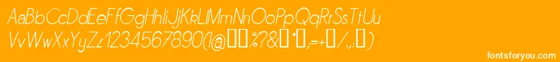 Sornli Font – White Fonts on Orange Background